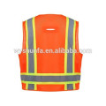 high reflrctive vest with 3M tapes EN ISO 20471 :2013 polyester 300D oxford